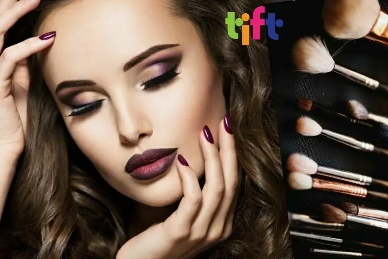 Picture showing a girl wearing make up, for TIFT blog - career in make up artistry